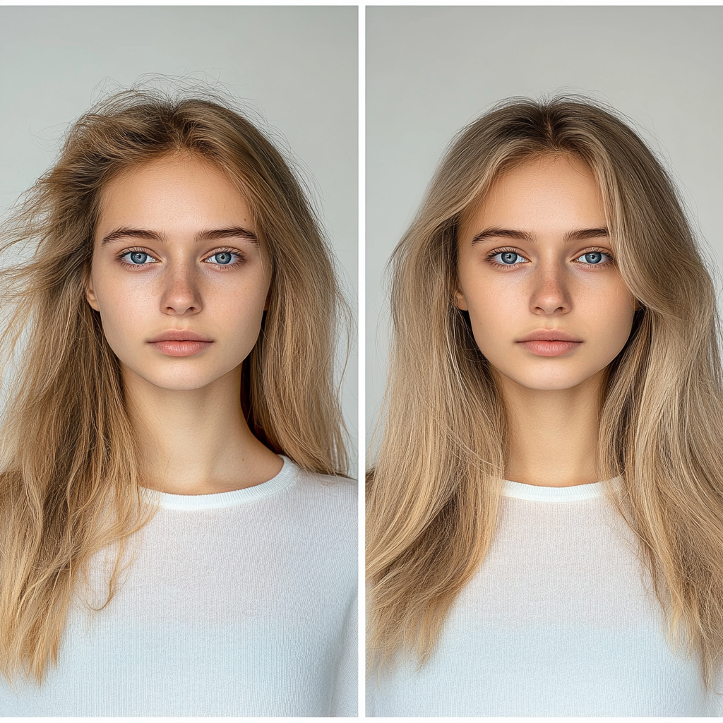 Результаты до и после