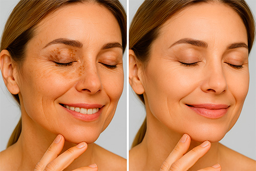 Результаты до и после