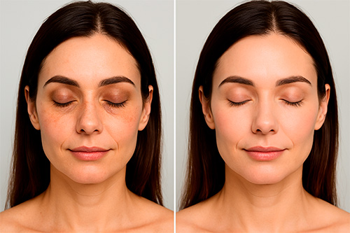 Результаты до и после