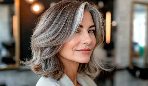 Окрашивание седых волос: техники для лучшей маскировки