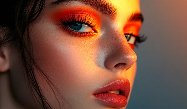 Пудровые стрелки с эффектом растушевки